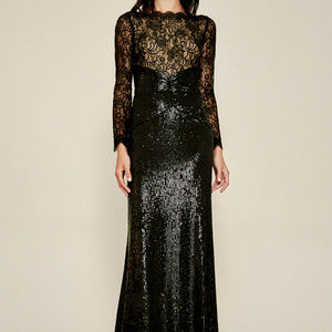 Aquila Lace Sequin Gown